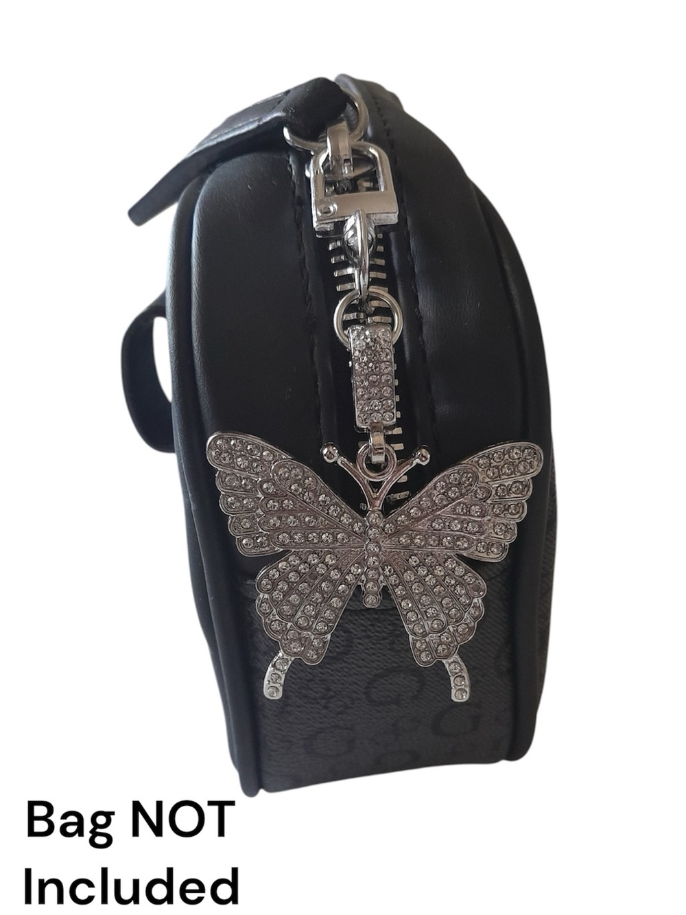 Butterfly Purse Charm Rhinestone Crystal Keychain 1pc - Picture 6 of 10